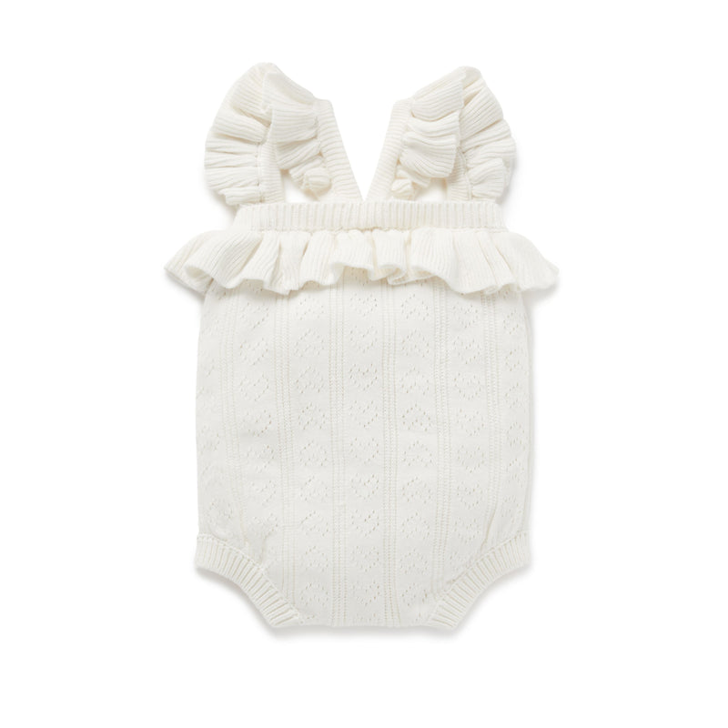 AW22 Knit Romper - Off-White (ONLY SIZE 2 LEFT)