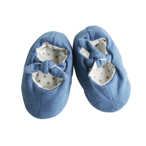 Bobby Baby Slippers - Chambray Linen
