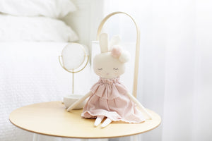 Isabelle Bunny - Pink Linen 40cm