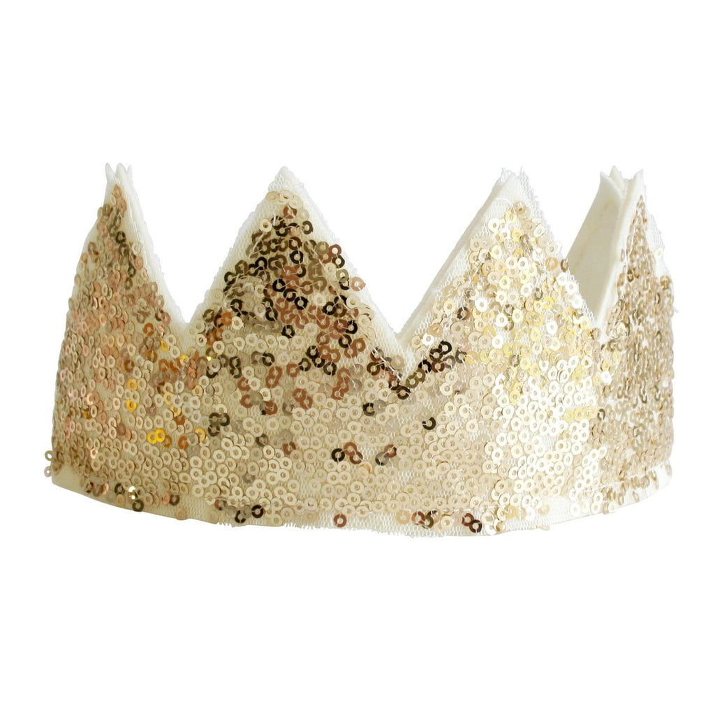 Sequin Sparkle Crown - Gold