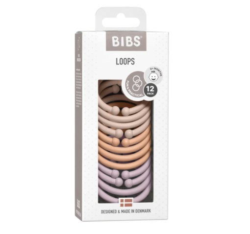 BIBS Loops - 12pcs - Blush/Peach/Dusky Lilac