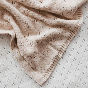 Knit Blanket - Hazelnut