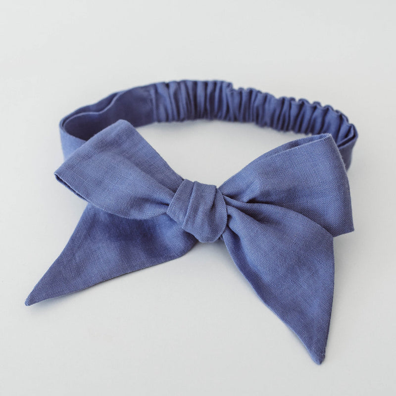 Bow Headband Wrap - Lavender Blue