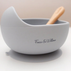 Silicone Feeding Bowl & Spoon - Cloud