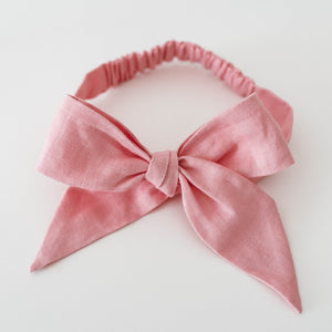 Bow Headband Wrap - Baby Pink