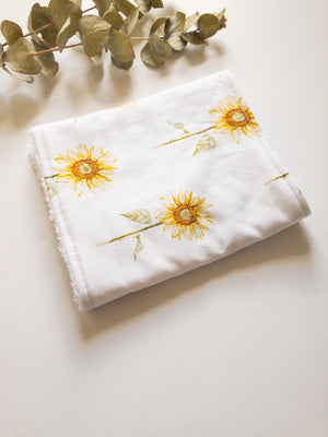 Burp Cloth Single - Sunflowers