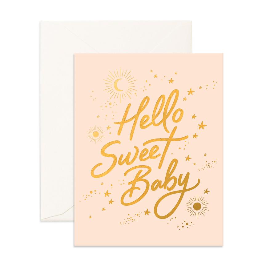Greeting Card - Hello Sweet Baby