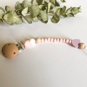 Dummy Clip - Baby Pink/Marble/Heart