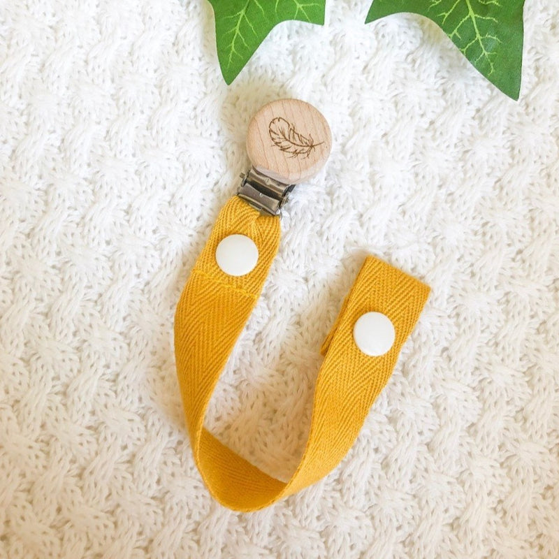 Cotton Dummy Clip - Mustard with Feather