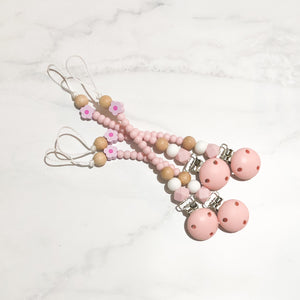 Dummy Clip - Dusty Pink/Flower