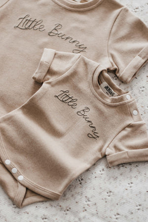 Easter 2023 - Little Bunny Embroidery Text Bodysuit