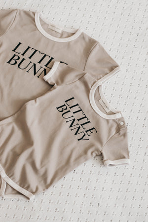 Bodysuit/Tee - Little Bunny - Hazelnut (ONLY SIZE 5 LEFT)