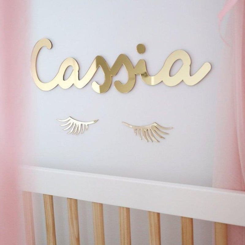 Eyelash Wall Decals - Assorted Colours (Set of 2)