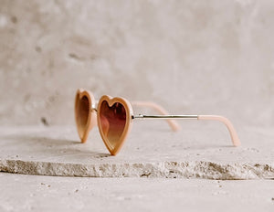 Heart Sunglasses - Peach