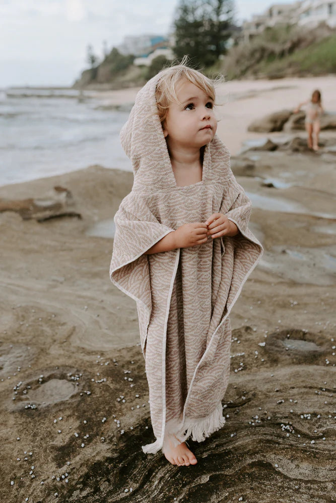 Organic Cotton Hooded Towel - Shell **PREORDER**