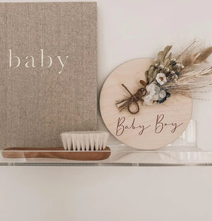 Botanical Milestone Plaques - Baby Boy/Baby Girl