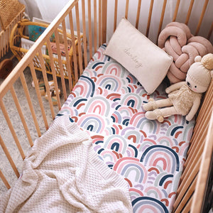 Jersey Nursery Linen - Rainbow Baby