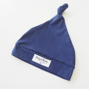 Knotted Beanie - Navy
