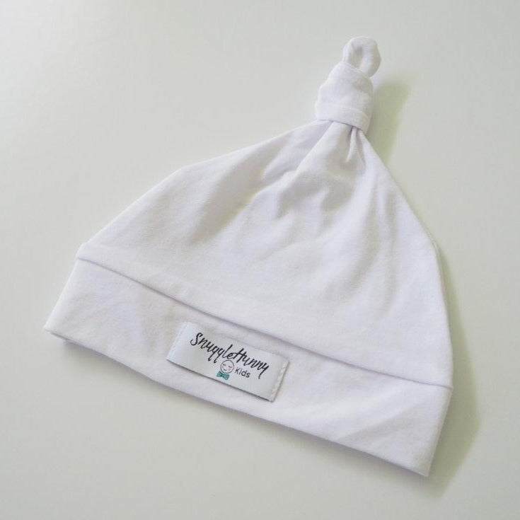 Knotted Beanie - White