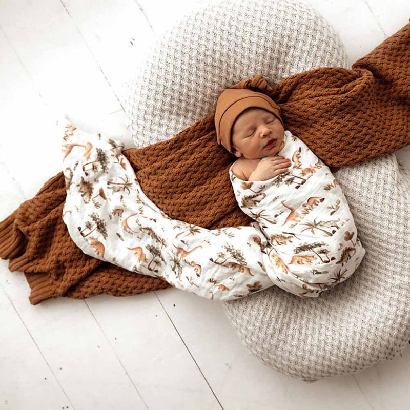 Organic Muslin Wrap - Dino