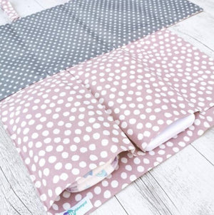 Nappy Wallet with Mat - Blush Spots