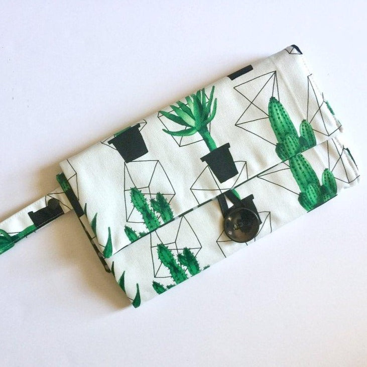 Nappy Wallet with Mat - Geo Cactus