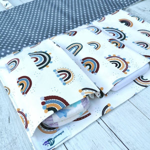 Nappy Wallet with Mat - Rainbows