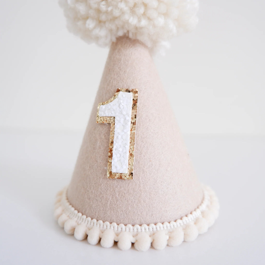Party Hat - Natural Boho (1st & 2nd birthday available)