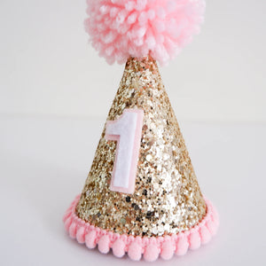Party Hat - Pale Gold Pink