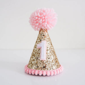 Party Hat - Pale Gold Pink