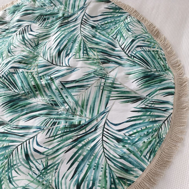 Playmat Round Large - Tahitian Palm
