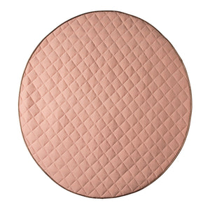 Quilted Cotton Playmat - Dusty Pink