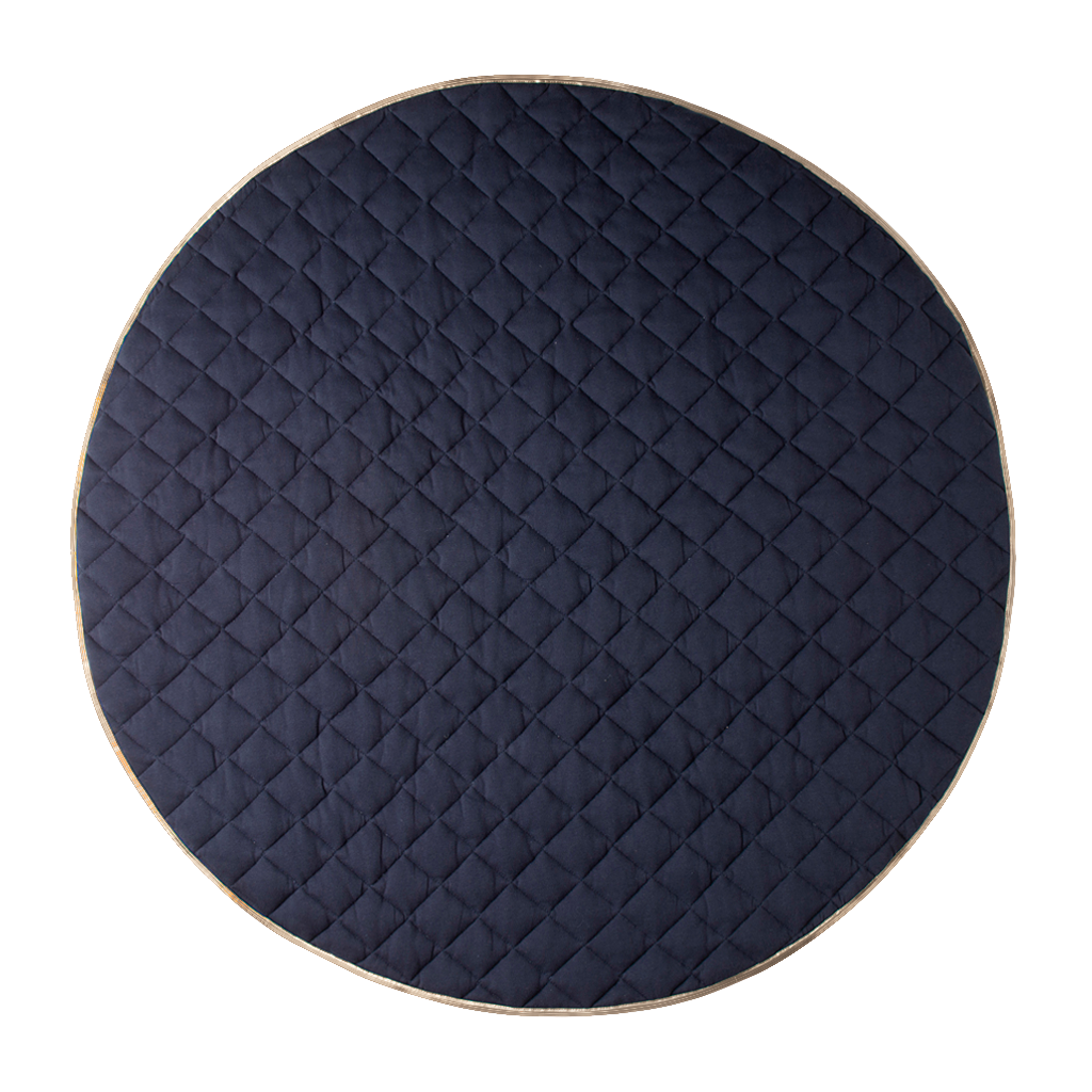 Quilted Cotton Playmat - Royal Blue