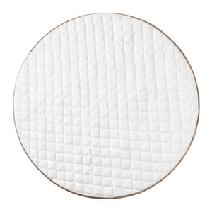 Quilted Cotton Playmat - Whisper White
