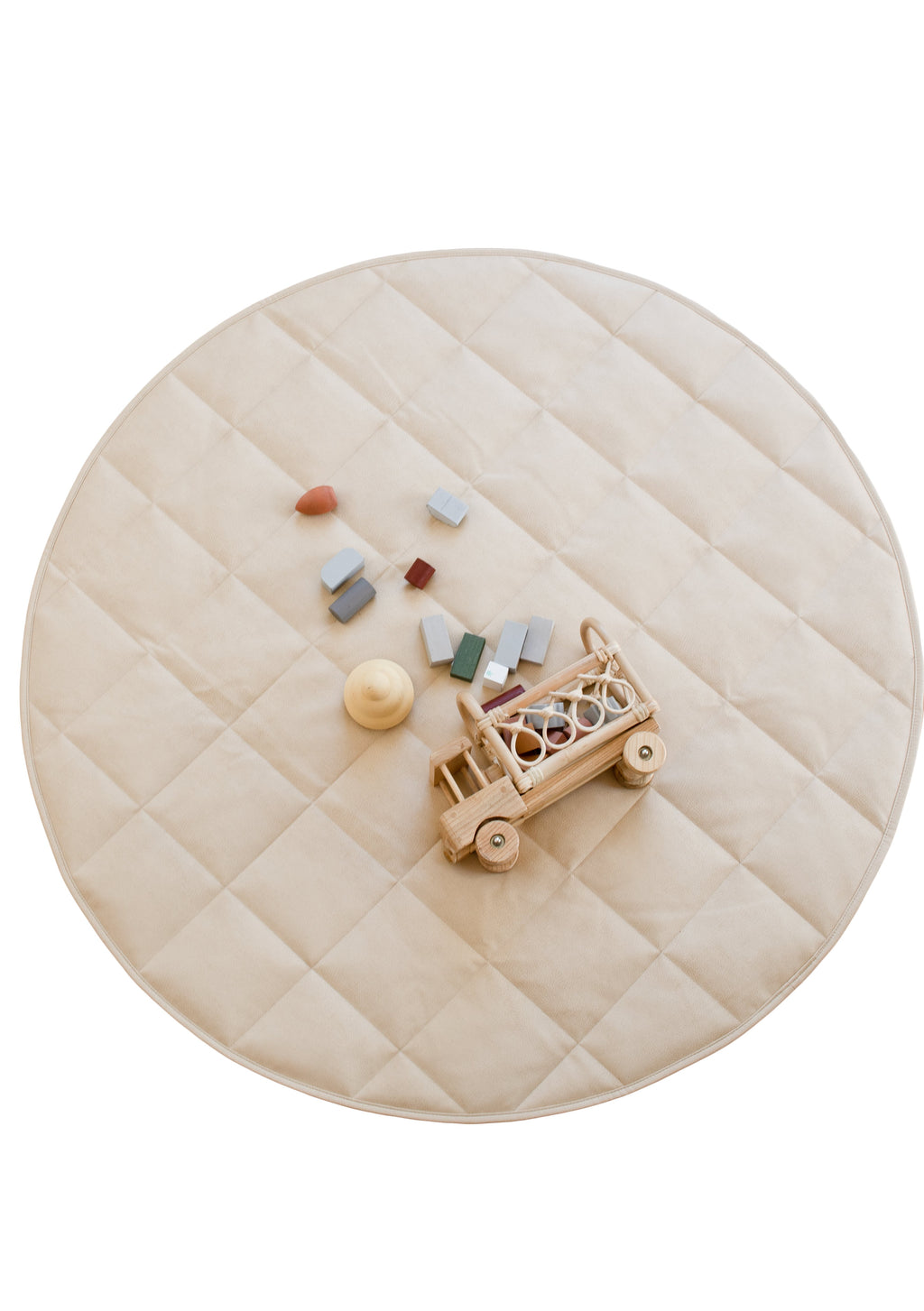 Quilted Vegan Leather Playmat - Dune