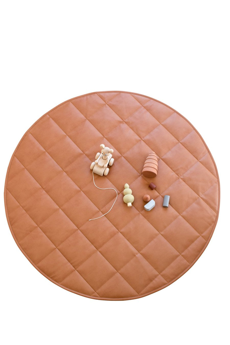 Quilted Vegan Leather Playmat - Terra