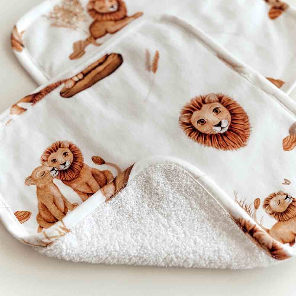 Organic Wash Cloths - 3 pack - Lion