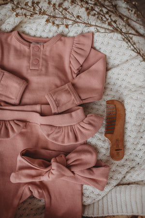 Topknot Ribbed - Rose