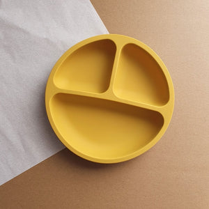 Silicone Divided Plate - Mustard