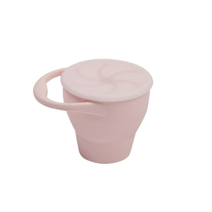 Expandable Silicone Snack Cup - Blush Pink