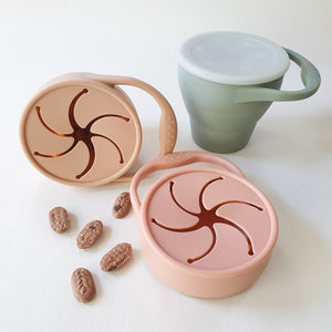 Expandable Silicone Snack Cup - Nude