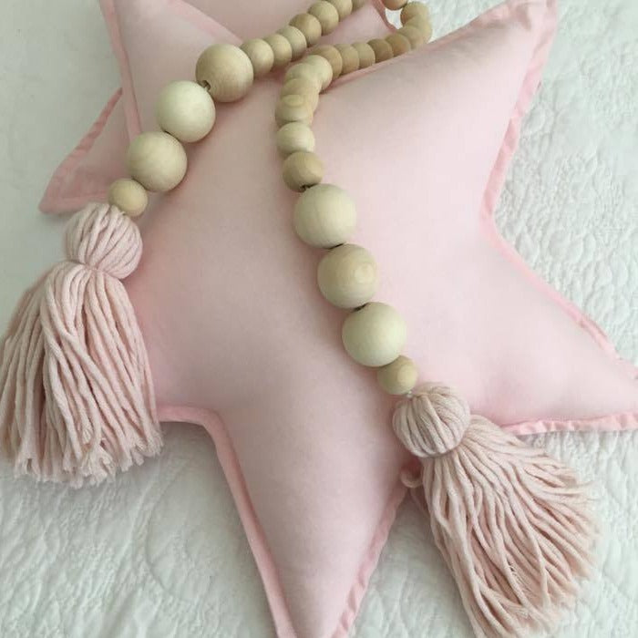 Star Pillow - Baby Pink