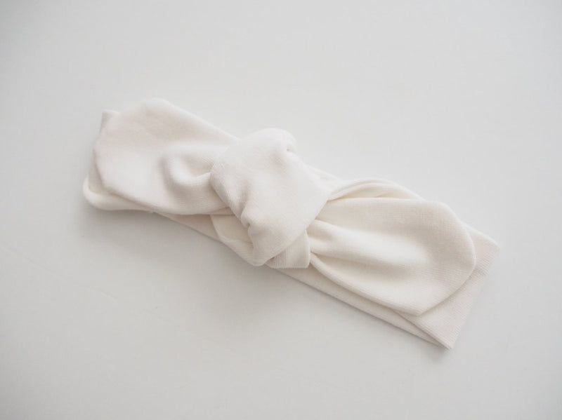 Topknot Headband - Classic White
