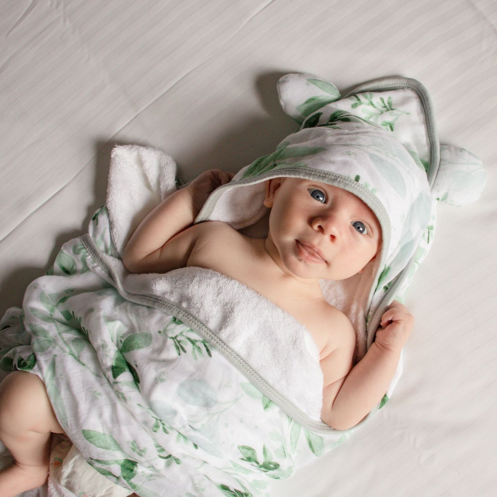 Hooded Bath Towel Set - Evergreen