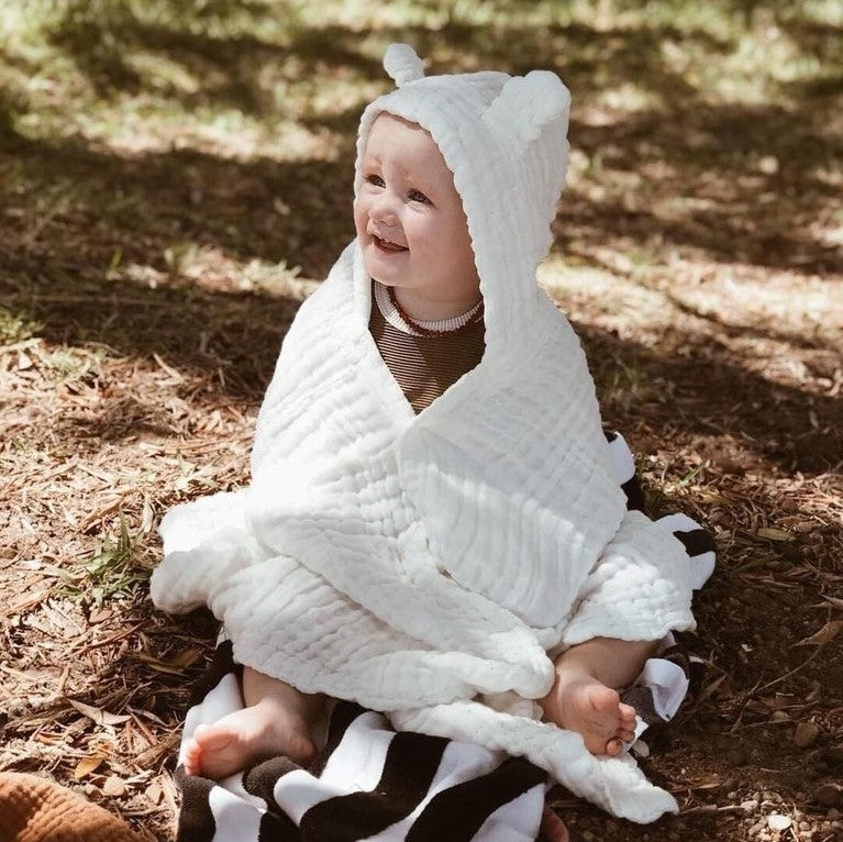Organic Cotton Hooded Towel with Ears