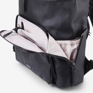 VANCHI The Frankie Everyday Backpack Nappy Bag - Black