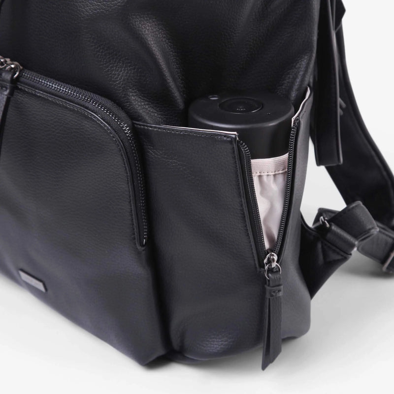 VANCHI The Frankie Everyday Backpack Nappy Bag - Black