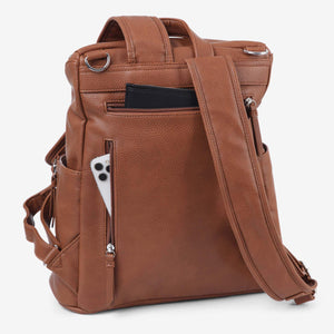 VANCHI The Frankie Everyday Backpack Nappy Bag - Tan