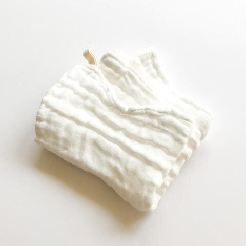 Organic Cotton Muslin Wash Cloth 2pk
