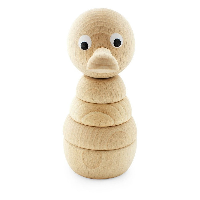 Wooden Stacking Puzzle Duck Raw - Franklin